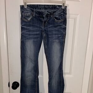 Cowgirl Tuff Blue Boot Cut Jeans